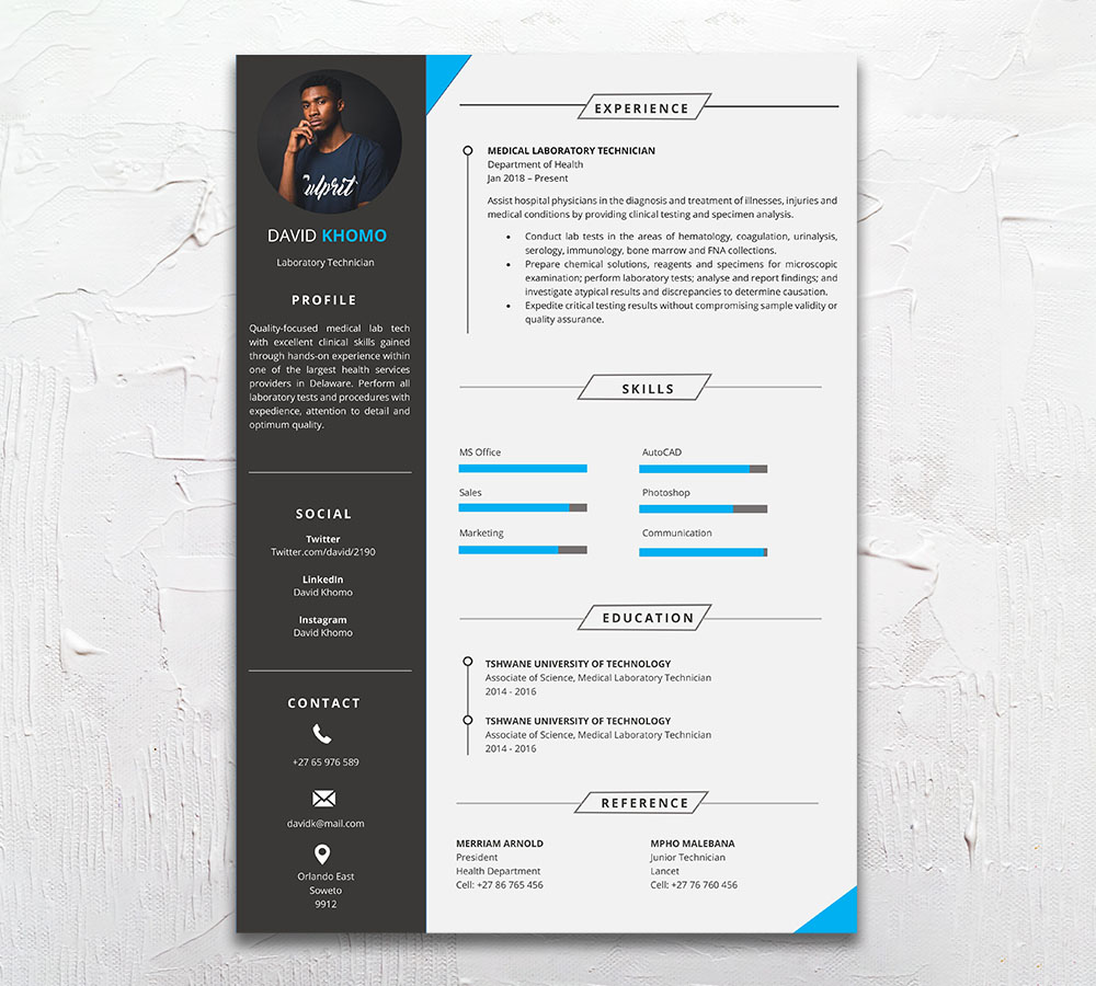 Student Cycle Resume CV Design South Africa