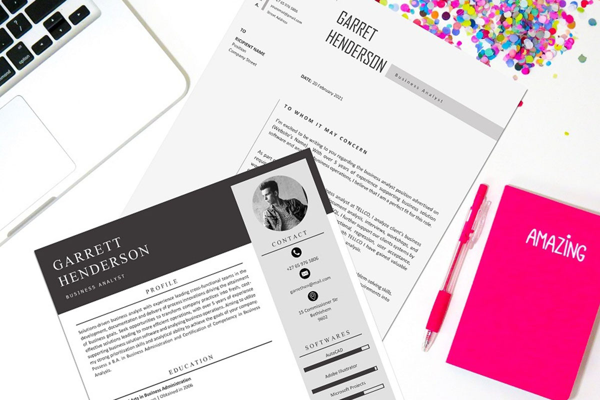 Analyst CV Design Preview 4 - Student Cycle