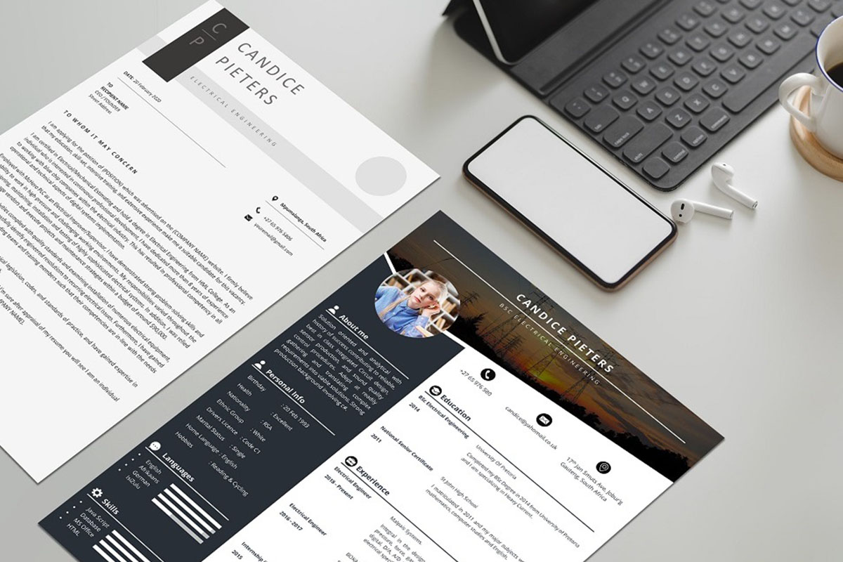 Junior Electrical Eng CV Design Preview 4 - Student Cycle